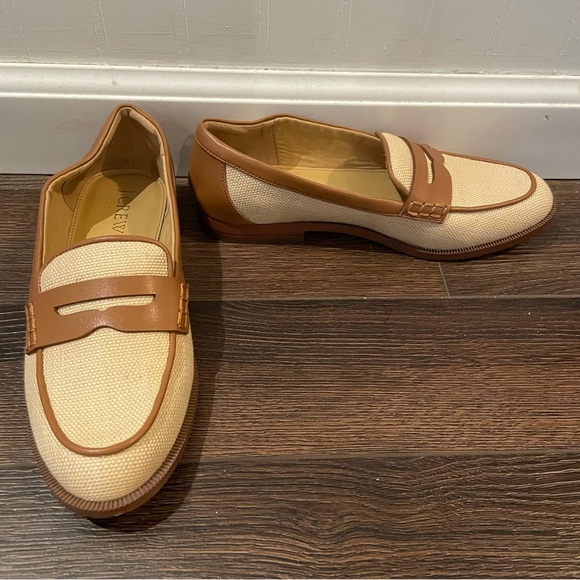 J. Crew Woven Loafers in Natural Raffia 6.5 - Picture 6 of 11